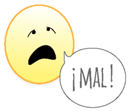 Yellow faces of expressions and texts sticker #13192296