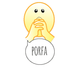 Yellow faces of expressions and texts sticker #13192299