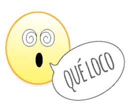 Yellow faces of expressions and texts sticker #13192303