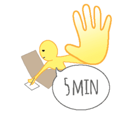 Yellow faces of expressions and texts sticker #13192313