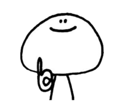 a bun with a bean-jam sticker #13193132