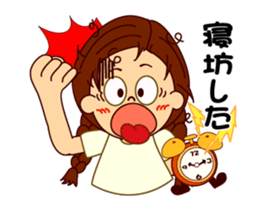 The girl's sign language which moves 2 sticker #13193774