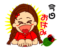 The girl's sign language which moves 2 sticker #13193778