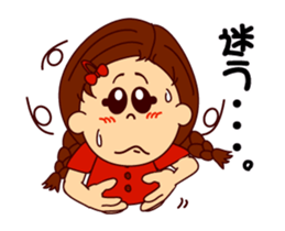 The girl's sign language which moves 2 sticker #13193783