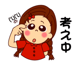 The girl's sign language which moves 2 sticker #13193784