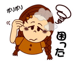 The girl's sign language which moves 2 sticker #13193785