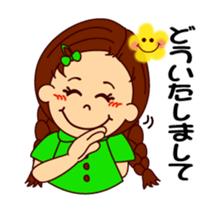 The girl's sign language which moves 2 sticker #13193793