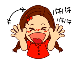 The girl's sign language which moves 2 sticker #13193794