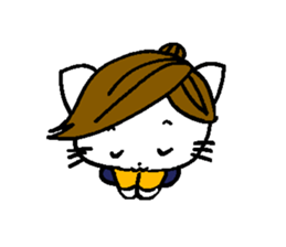 Cute cats family sticker #13194419