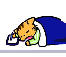 Cute cats family sticker #13194434