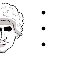 If Yamamoto is a sculpture. sticker #13195138