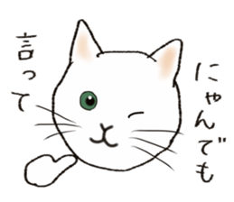 Daily conversation of never Nyante cat sticker #13196016