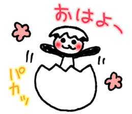 Hand-painted panda 9 sticker #13196638