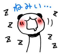 Hand-painted panda 9 sticker #13196640