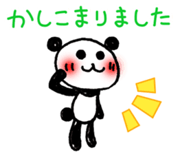 Hand-painted panda 9 sticker #13196643