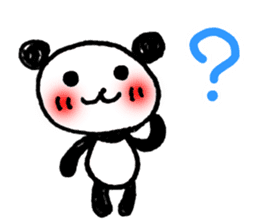 Hand-painted panda 9 sticker #13196645