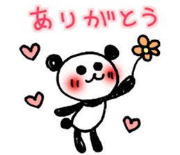 Hand-painted panda 9 sticker #13196650