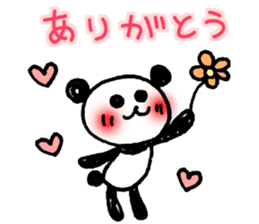 Hand-painted panda 9 sticker #13196650