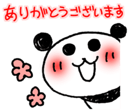 Hand-painted panda 9 sticker #13196652