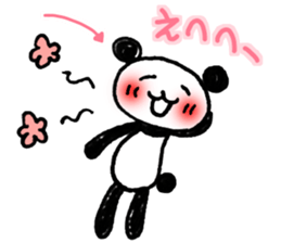 Hand-painted panda 9 sticker #13196653