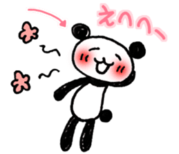 Hand-painted panda 9 sticker #13196653