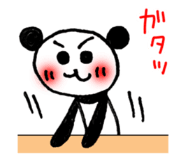 Hand-painted panda 9 sticker #13196654