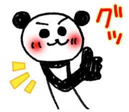 Hand-painted panda 9 sticker #13196655