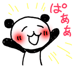Hand-painted panda 9 sticker #13196656