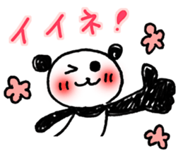 Hand-painted panda 9 sticker #13196657