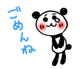 Hand-painted panda 9 sticker #13196658