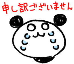 Hand-painted panda 9 sticker #13196659