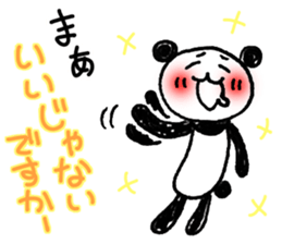 Hand-painted panda 9 sticker #13196661