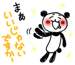 Hand-painted panda 9 sticker #13196661