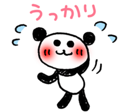 Hand-painted panda 9 sticker #13196663