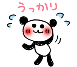 Hand-painted panda 9 sticker #13196663
