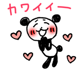 Hand-painted panda 9 sticker #13196667