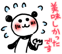Hand-painted panda 9 sticker #13196673
