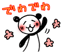 Hand-painted panda 9 sticker #13196674