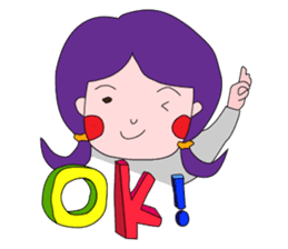 Daily life of the girl with tiny eyes sticker #13196728