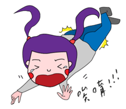 Daily life of the girl with tiny eyes sticker #13196730