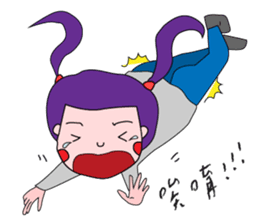 Daily life of the girl with tiny eyes sticker #13196730