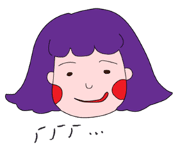 Daily life of the girl with tiny eyes sticker #13196738