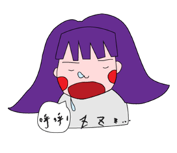 Daily life of the girl with tiny eyes sticker #13196744