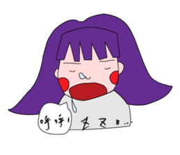 Daily life of the girl with tiny eyes sticker #13196744