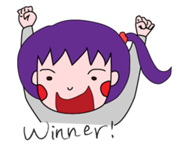 Daily life of the girl with tiny eyes sticker #13196750