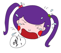 Daily life of the girl with tiny eyes sticker #13196752