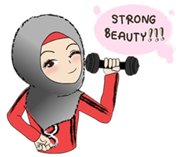 Fadia : Hijab is my Crown Eng Ver. sticker #13197323