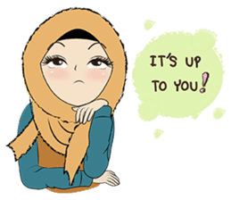 Fadia : Hijab is my Crown Eng Ver. sticker #13197333