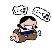 School girl girl sticker #13198600