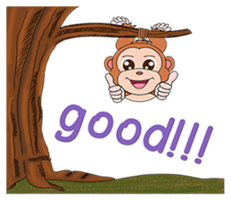 Yong monkey sticker #13198842